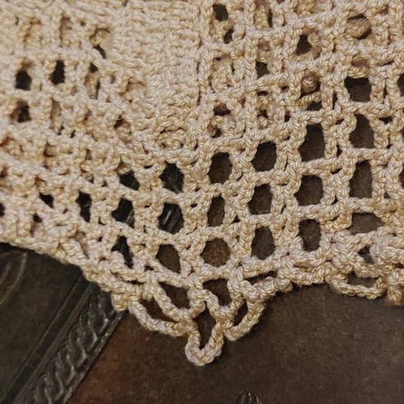 3/$40 Homemade Crochet Console Table Doily - Picture 4 of 4